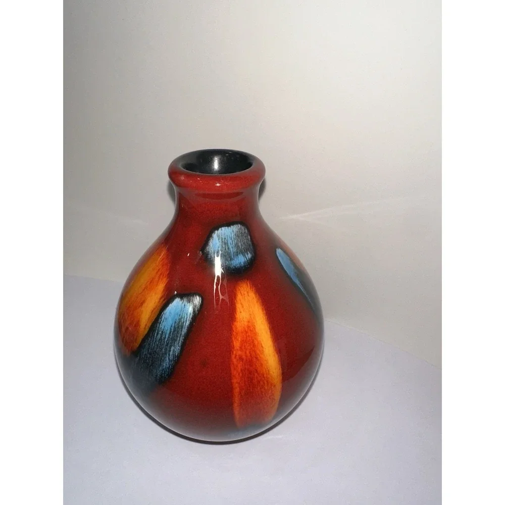 Poole Pottery Volcano Living Glaze Squat Bud Vase 5